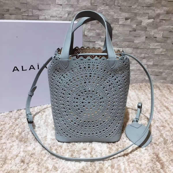 2019 Fashion New Alaia Blue Tote Shoulder Bag With High Quality