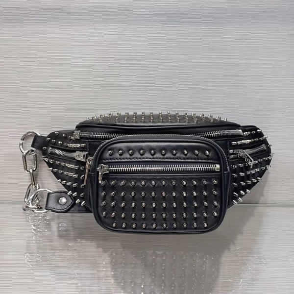 Alexander Wang Studded Classic Black Belt Bag With 1:1 Quality