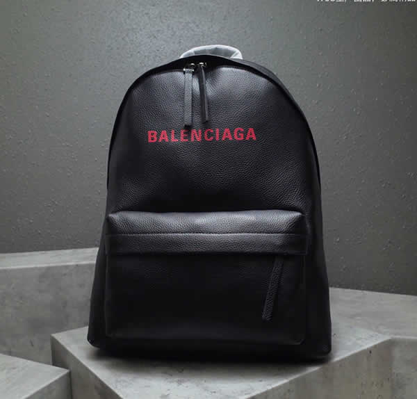 Replica Discount Balenciaga Cowhide Black Printed Backpack 6N1060