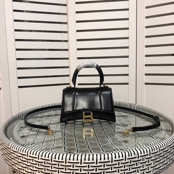 Replica Balenciaga Discount New Fashion Hourglass Black Shoulder Crossbody Bag