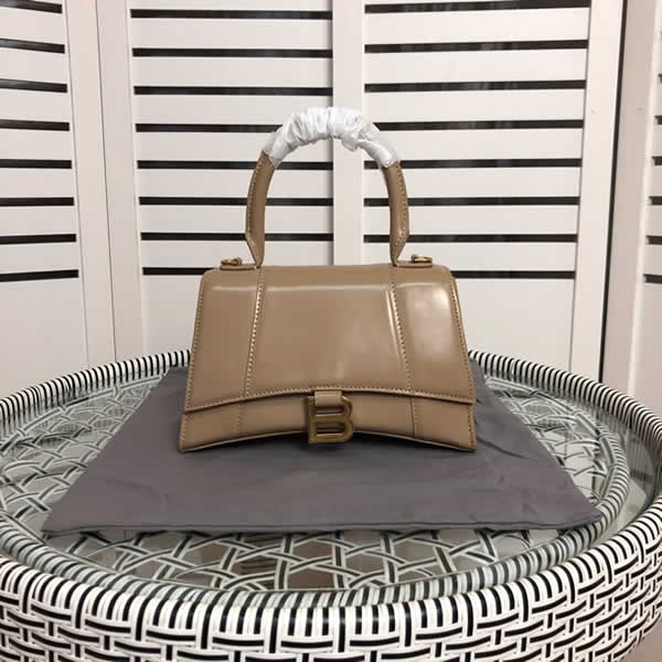 Replica Discount New Balenciaga Fashion Hourglass Brown Shoulder Crossbody Bag