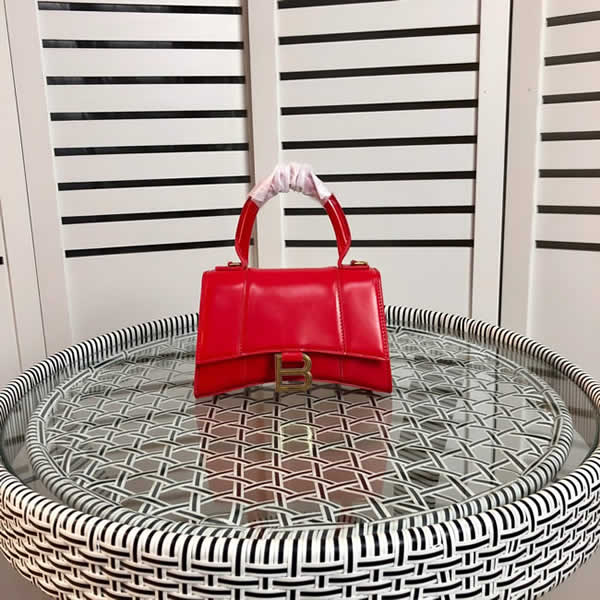 Replica Discount New Balenciaga Fashion Hourglass Red Shoulder Crossbody Bag