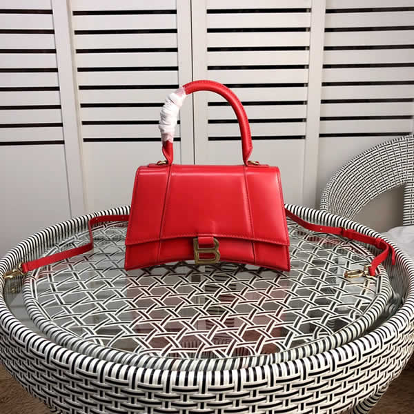 Replica Discount New Fashion Hourglass Red Balenciaga Shoulder Crossbody Bag
