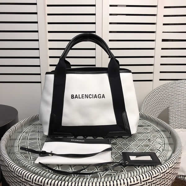 Replica New 1:1 Quality Balenciaga White Canvas Shoulder Bag For Sale