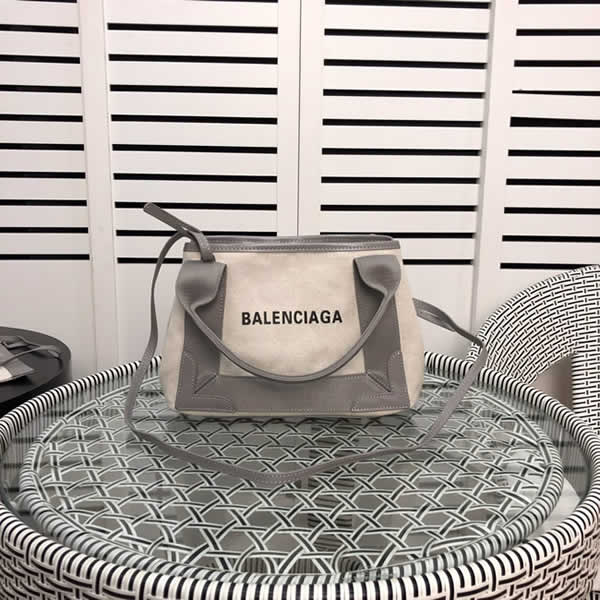 Replica Balenciaga New Hot Sale High Quality White Canvas Shoulder Bag