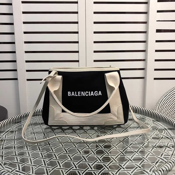 Replica Balenciaga New Luxury High Quality White Canvas Shoulder Bag