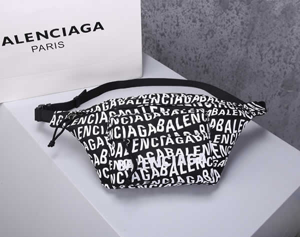 Replica Discount Balenciaga High Quality Letter Cloth Chest Bag Waist Bag