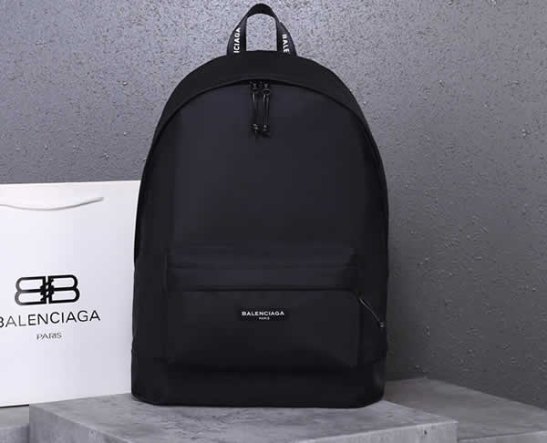 Replica New Balenciaga Black Men Backpack With High Quality