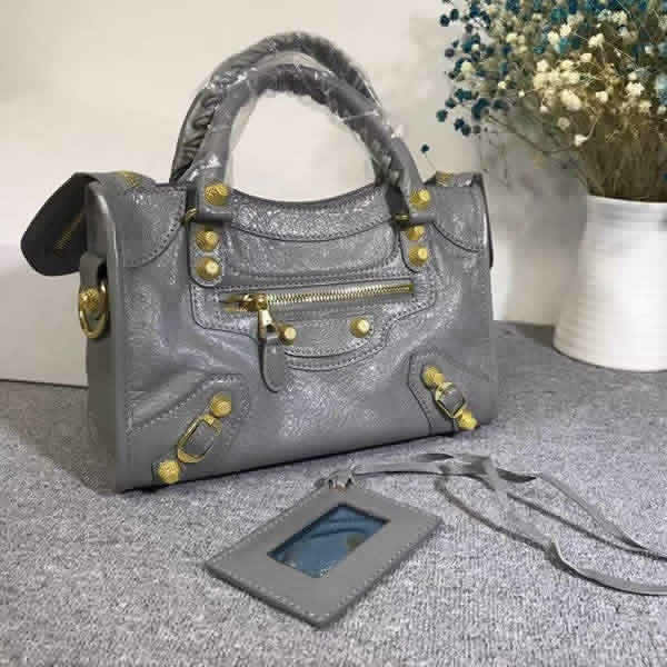 Replica Balenciaga Gray Mini City Motorcycle Bag Classic Bag