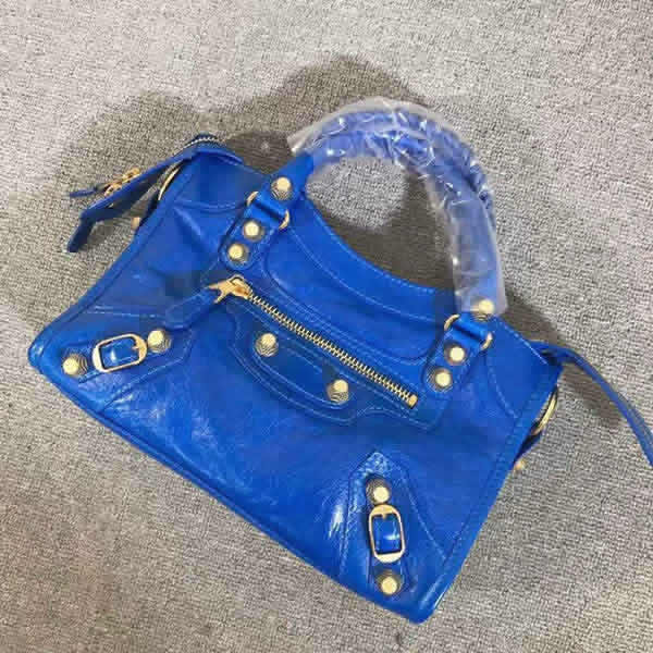 Replica Balenciaga Blue Mini City Motorcycle Bag Classic Bag