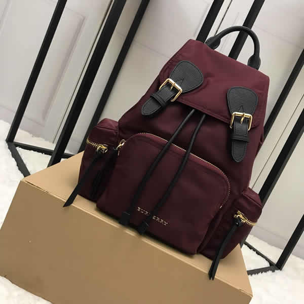 Fashion New Discount Burberry Red The Rucksack Military Backpack With 1:1 Quality