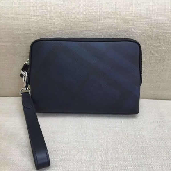 Fake Burberry New Men'S Hand Bags Blue Clutch Bags