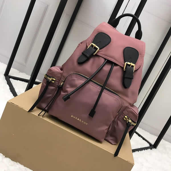 Fashion New Discount Burberry Pink The Rucksack Military Backpack With 1:1 Quality