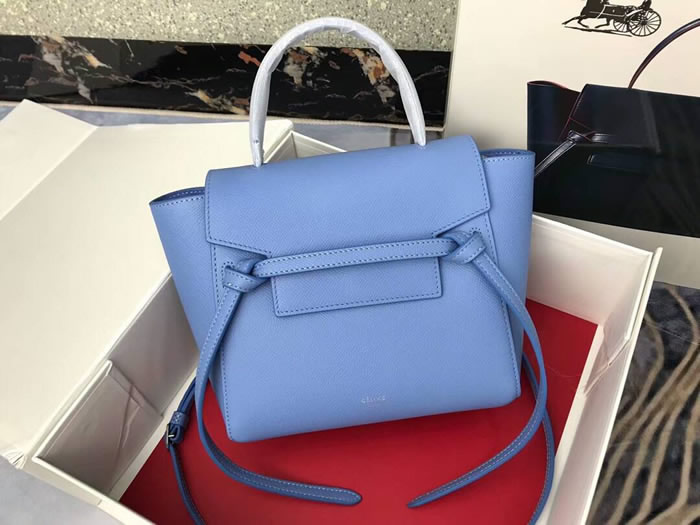 Replica Celine Flap Bag Blue Shoulder Bag With 1:1 Quality