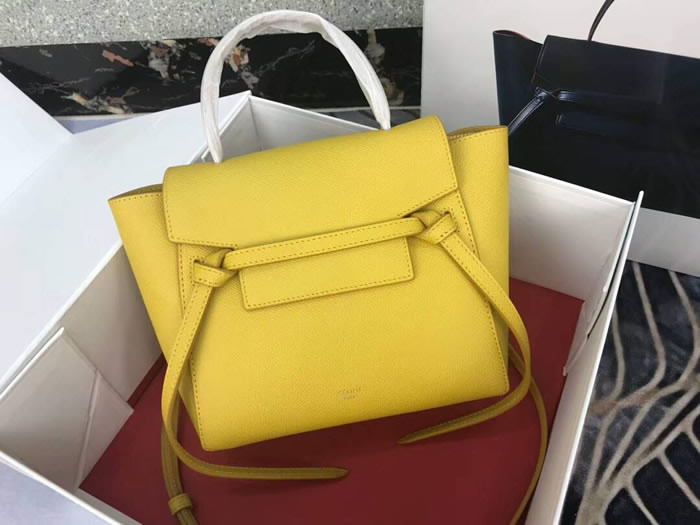 Replica Celine Flap Bag Yellow Shoulder Bag With 1:1 Quality