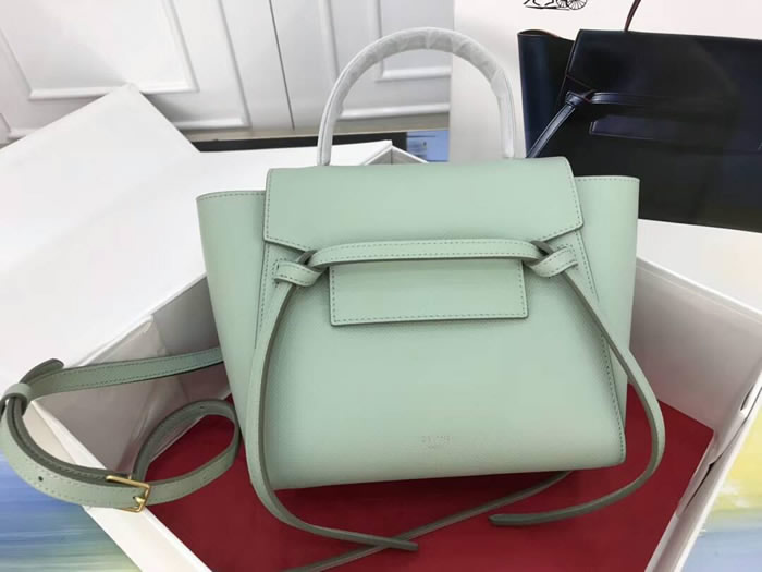 Replica Celine Flap Bag Light Green Shoulder Bag With 1:1 Quality