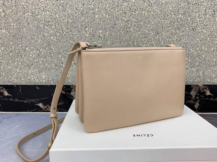 Replica Discount Celine Trio Beige Messenger Bags Top Quality 165113