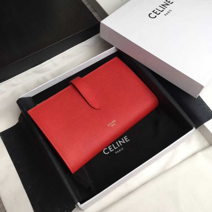 Top Quality Replica New Celine Red Strap Wallet Coin Purse