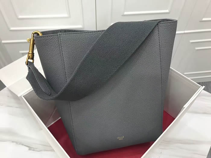 Replica Discount Dark Gray Celine Sangle Seau Handbags Hot Sale