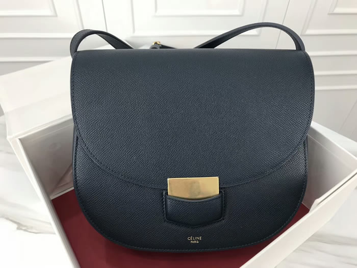 Fake Fashion Discount Dark Blue Celine Trotteur Crossbody Bags Online