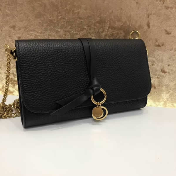 Replica Fashion Chloe Leather Multi-function Black Small Crossbody Handbags