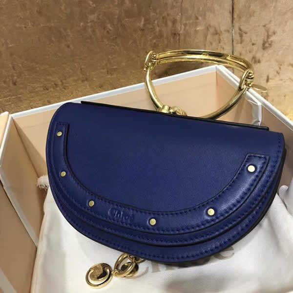 Replica Discount Blue Chloe Nile Crescent Bag 1302