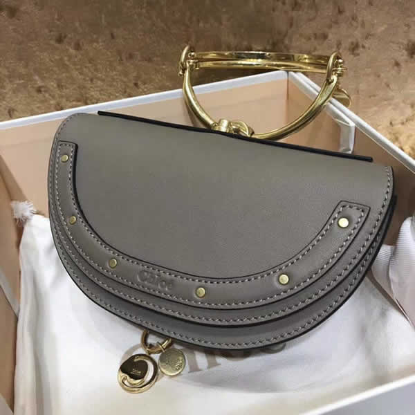 Replica Discount Gray Chloe Nile Crescent Bag 1302