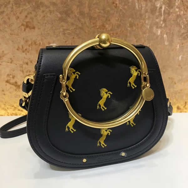 Replica Chloe Nile Vintage Black Tote Messenger Bags