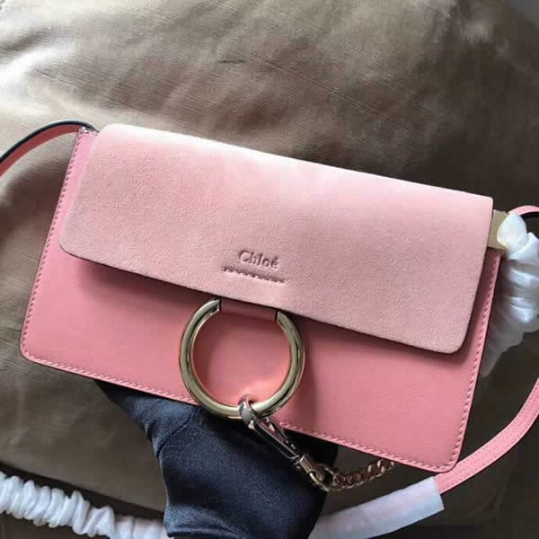Fake Chloe Faye Multi-Function Pink Messenger Bag 3S1127