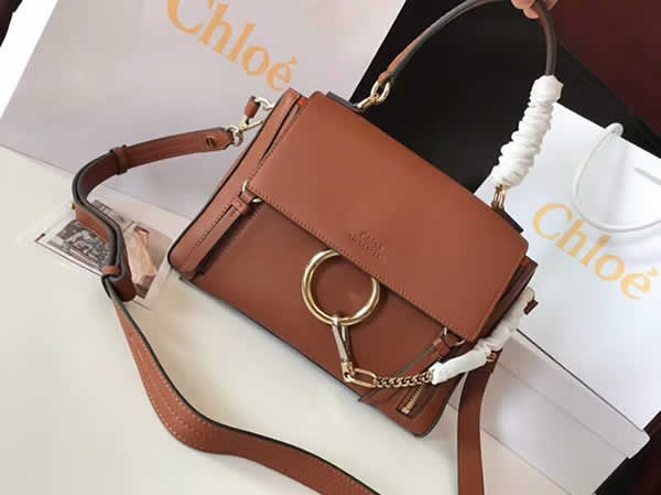 New Fashion Chloe Faye Day Brown Vintage Handbag Outlet 3S1322
