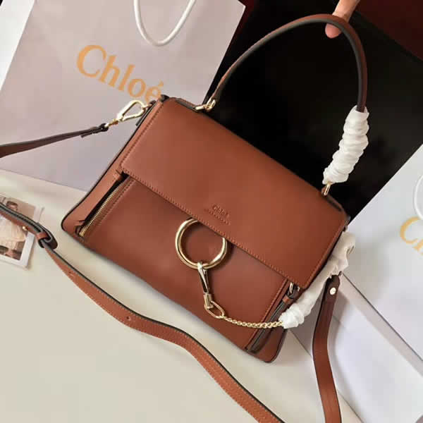 New Fashion Chloe Faye Day Vintage Brown Handbag Outlet 3S1322