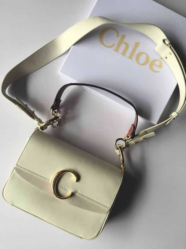 Fake New Cheap Chloe Bag White Crossbody Bag Shoulder Bag