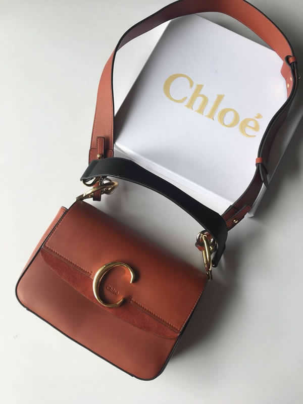 Fake New Cheap Chloe Bag Orange Crossbody Bag Shoulder Bag