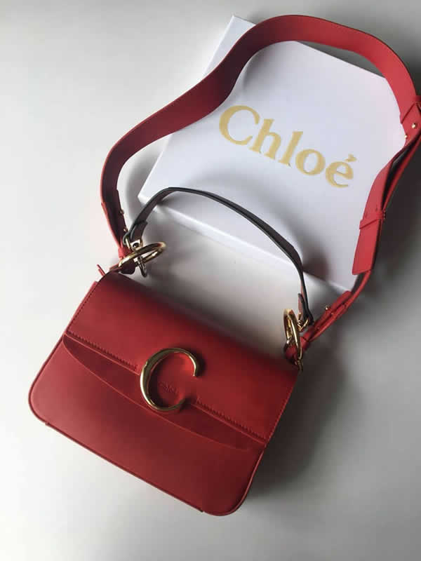 Fake New Cheap Chloe Bag Red Crossbody Bag Shoulder Bag