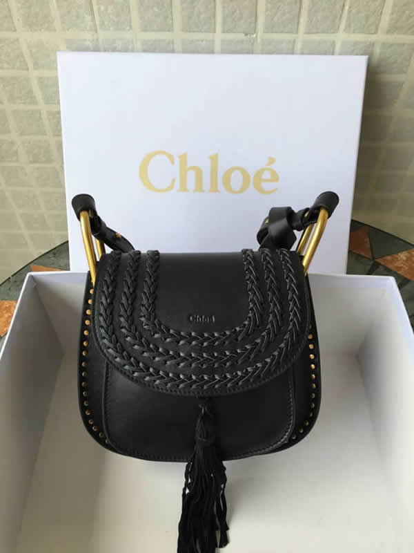 2019 New Chloe Hudson Handbag Black Shoulder Messenger Bag