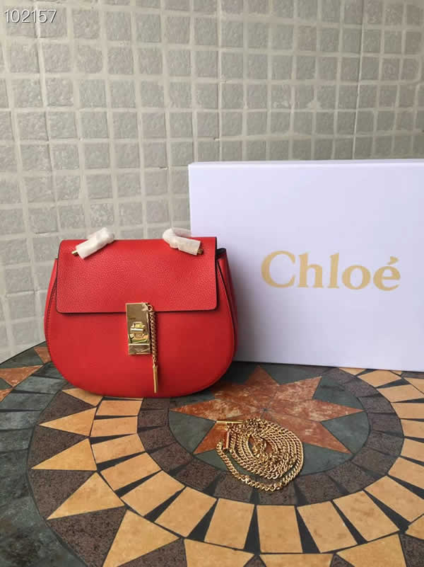 2019 Chloe Drew Classic Red New Shoulder Crossbody Bag