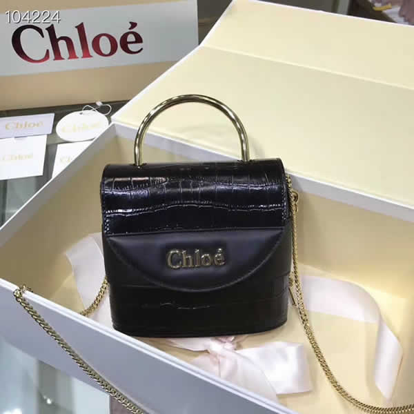 Cheap Fake New Chloe Aby Lock Bag Tote Black Shoulder Bag