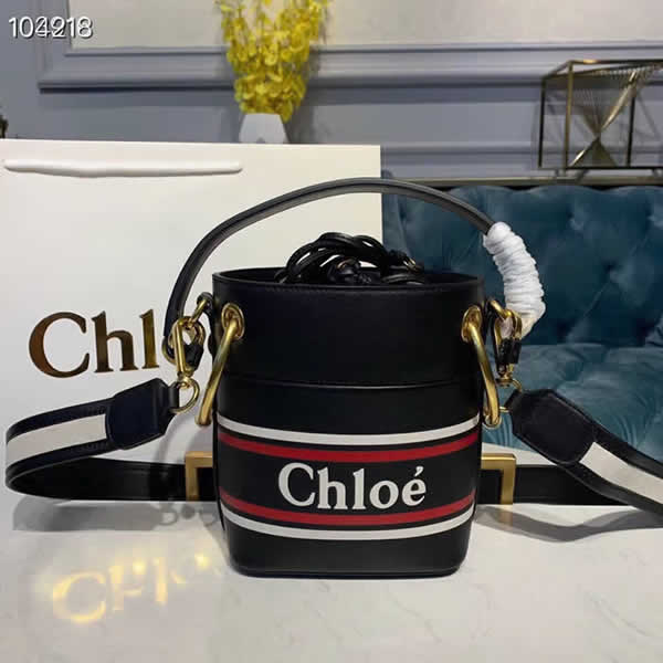 Fake Cheap New Chloe Black Tote ?Vintage? Roy Bucket Bag? ?Outlet