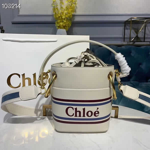 Fake Cheap New Chloe White Tote ?Vintage? Roy Bucket Bag? ?Outlet