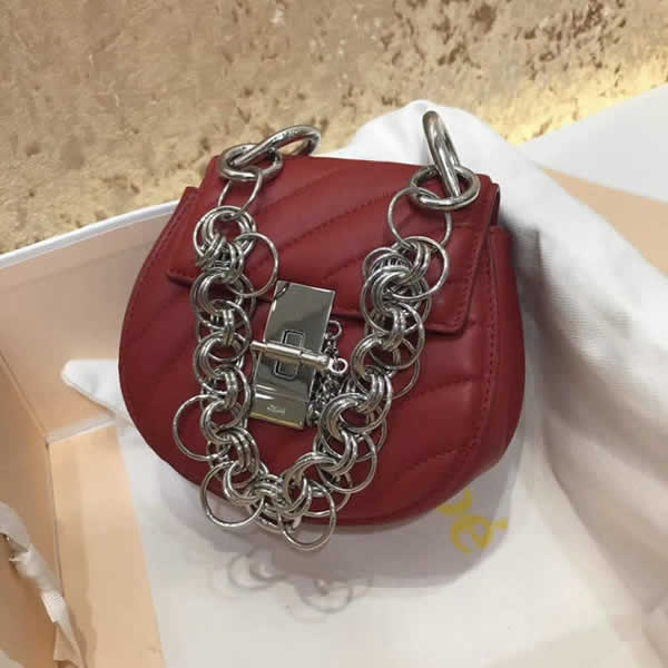 Replica Discount Red New Chloe Mini Pig Bag Drew Bijou Bag