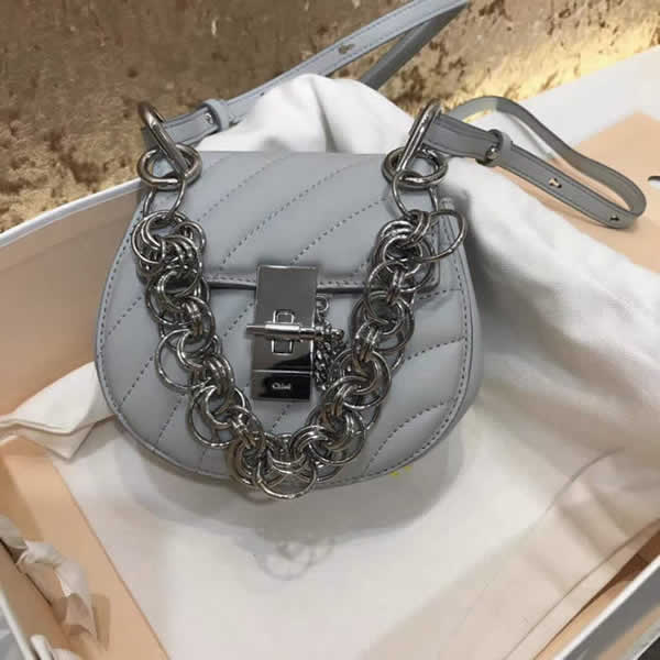 Replica Discount Gray New Chloe Mini Pig Bag Drew Bijou Bag