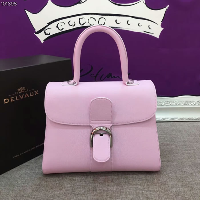 Fake Cheap Delvaux Brillant Handle Bags Pink Messenger Bags