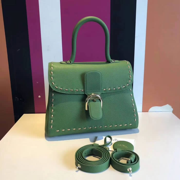 Wholesale Replica Delvaux Brillant Green Tote Messenger Bag With 1:1 Quality