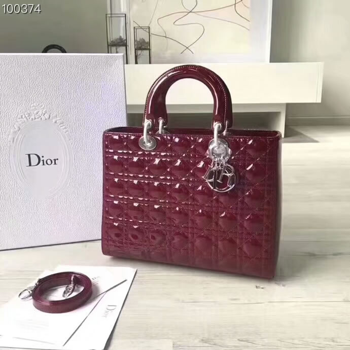 Fake Cheap Dior Lady Messenger Bags With Silver Hardware