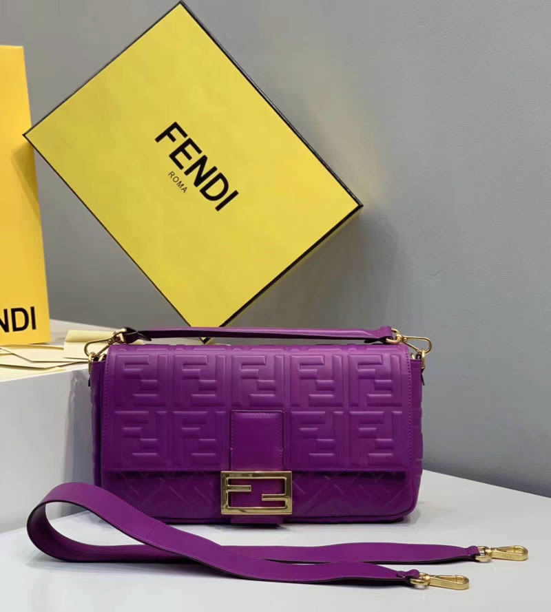 2019 Fashion Cheap Fendi Purple Flip Tote Crossbody Bag 0192