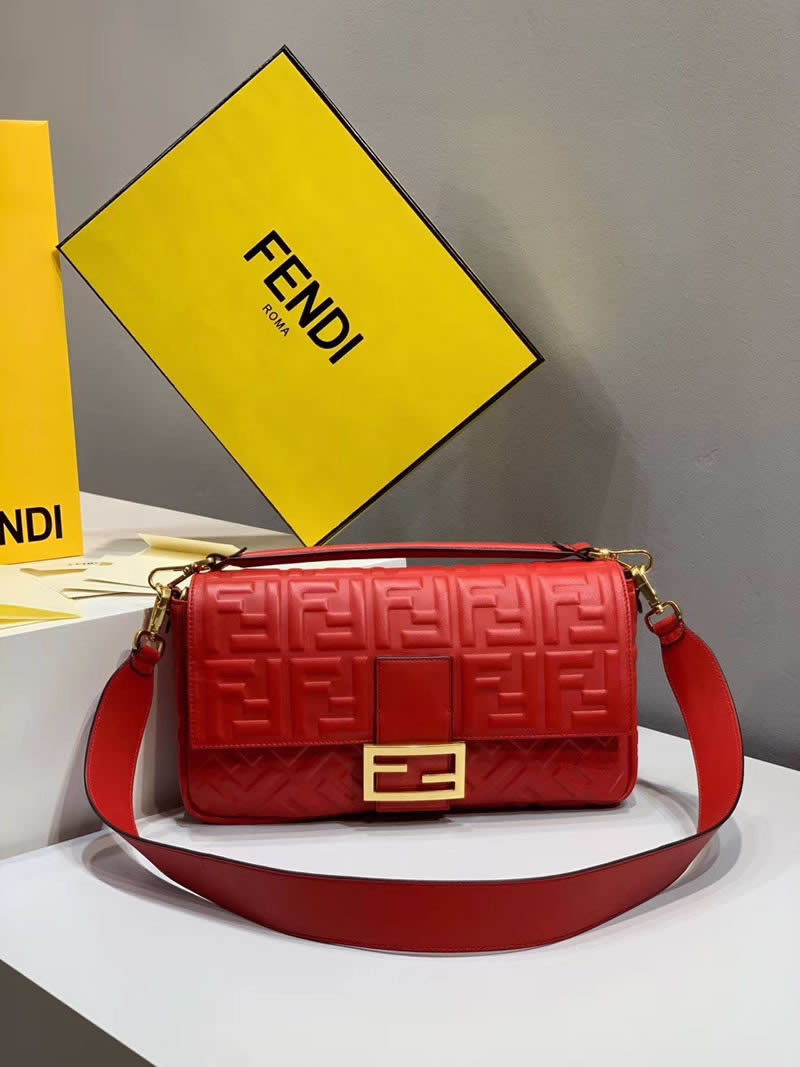 2019 Fashion Cheap Fendi Red Flip Tote Crossbody Bag 0192