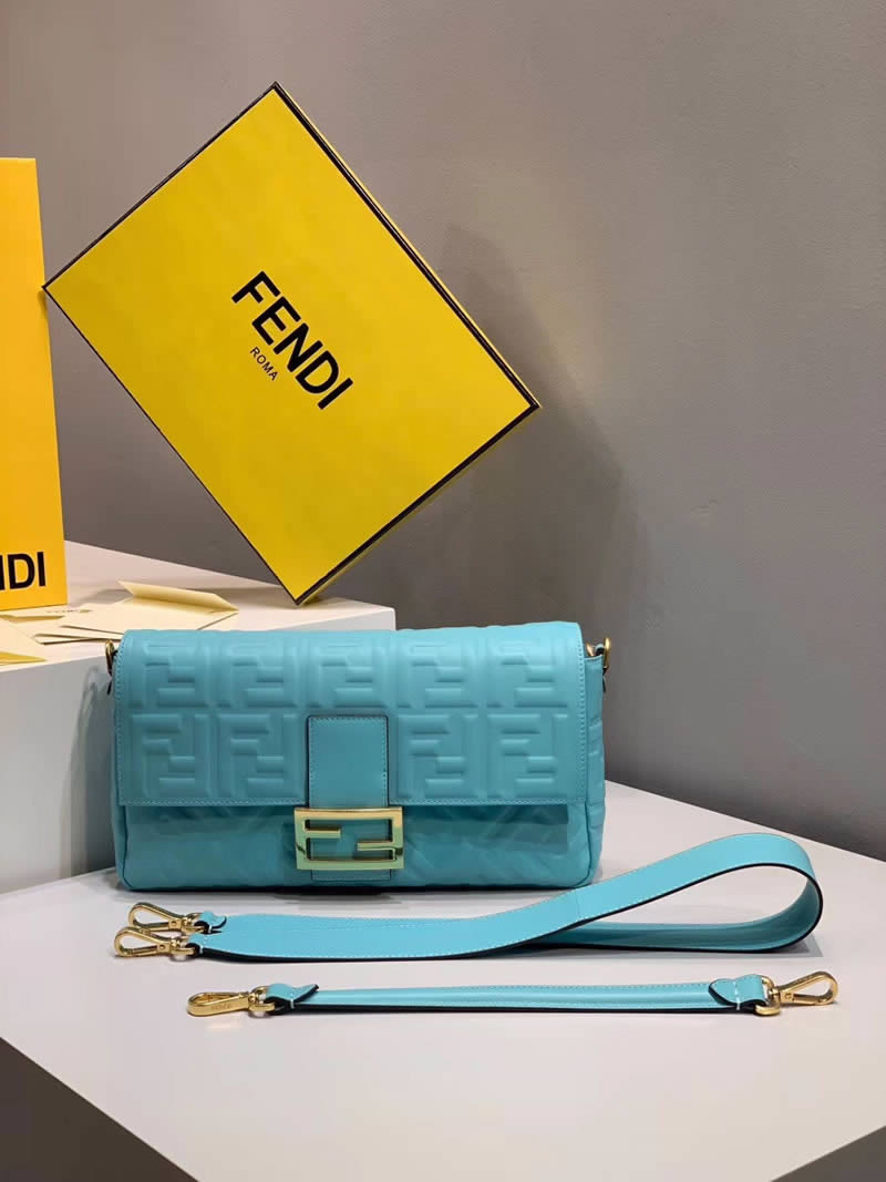 2019 Fashion Cheap Fendi Blue Flip Tote Crossbody Bag 0192