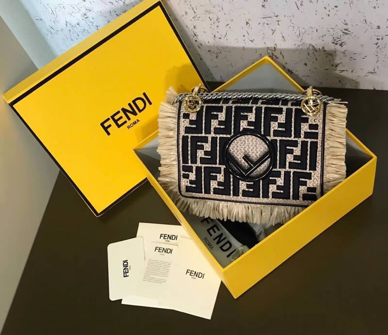 New Fashion Fendi Woven Mini Black Crossbody Bag Tote Handbags 2823