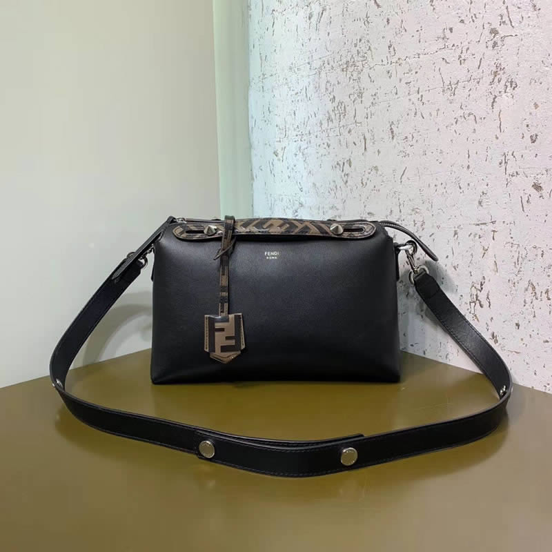 2019 New Fendi Degrade Black Tote Shoulder Crossbody Bag 1150S