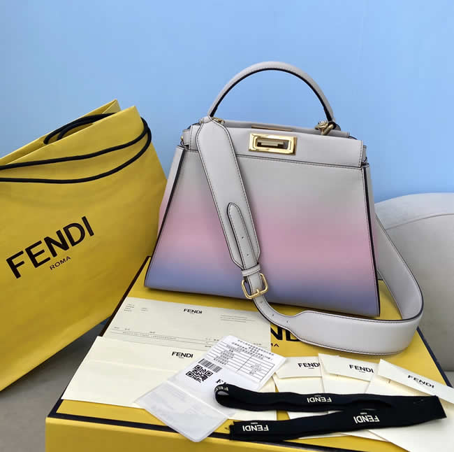 Fake Cheap Fendi Gradient Peekaboo Shoulder Bag 8282